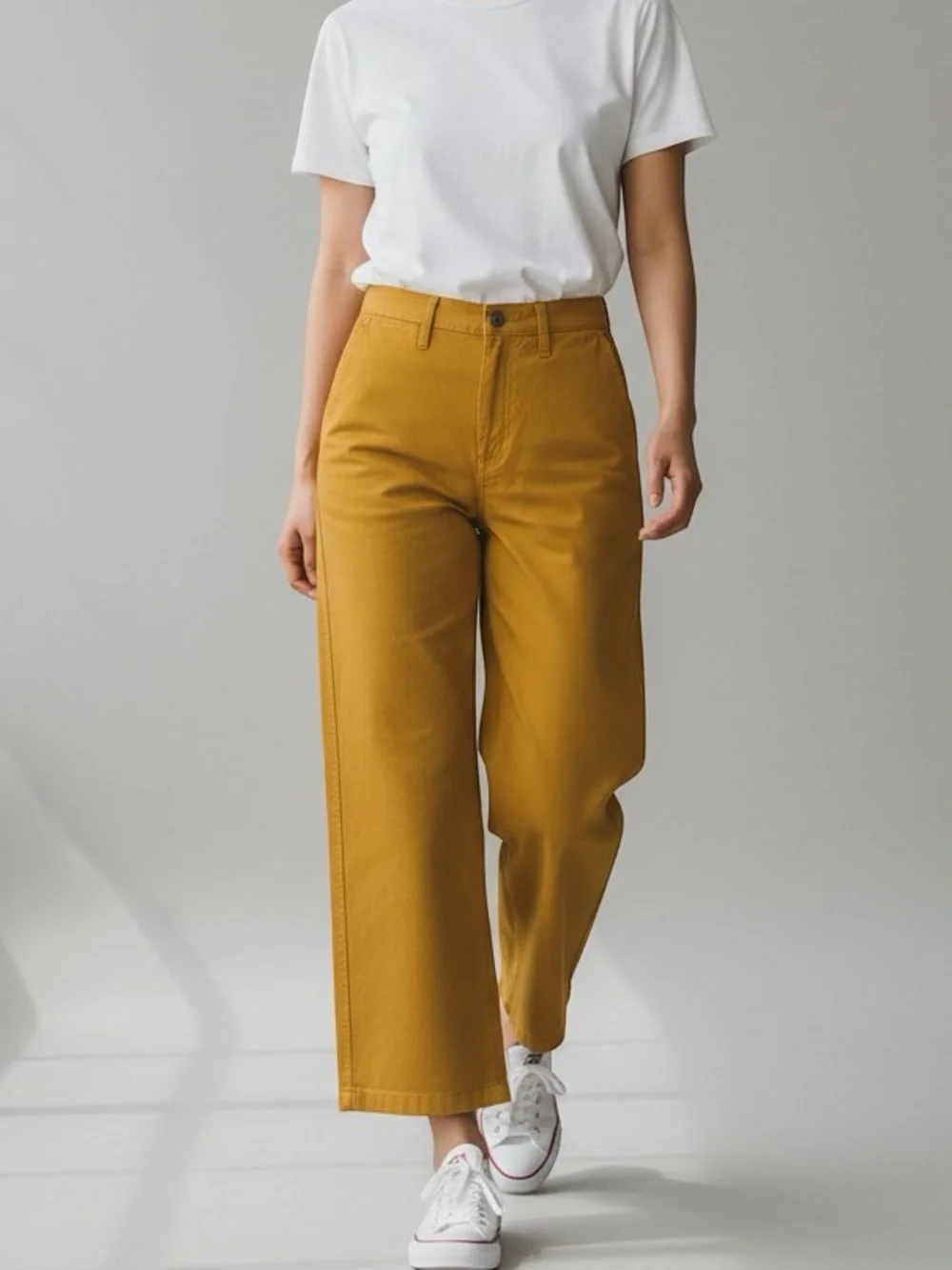 J. Crew Tall Slim Wide Leg Pants Golden Mustard Yellow Business Casual 30T